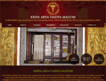 Tablet Screenshot of kripaayurveda.com